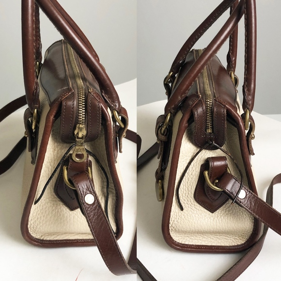 Vintage Dooney & Bourke Bag Small Classic Satchel Top Handle Crossbody AWL - Picture 3 of 7